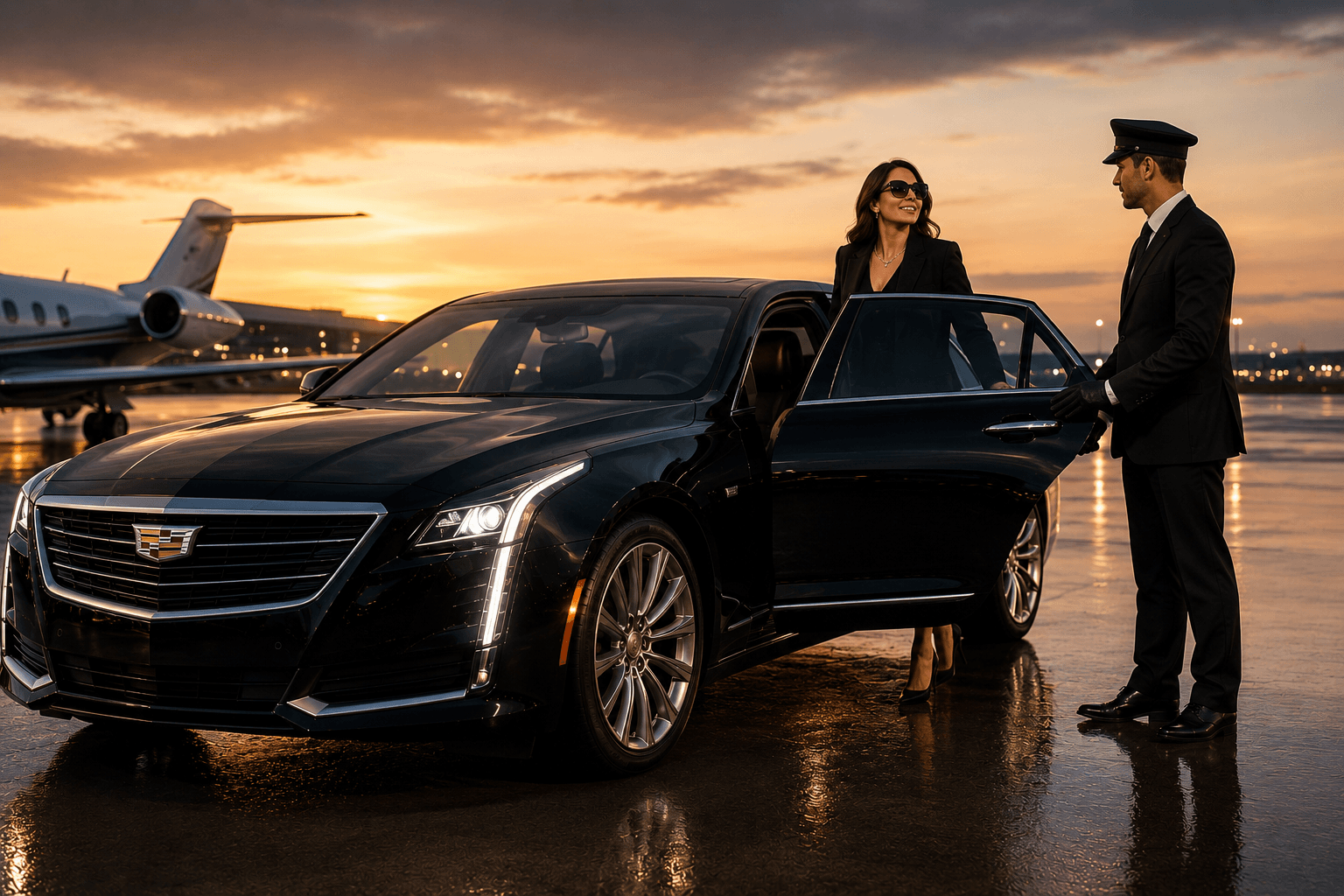 Newark Airport EWR Executive Transfer — Golden Handle Limousine NJ