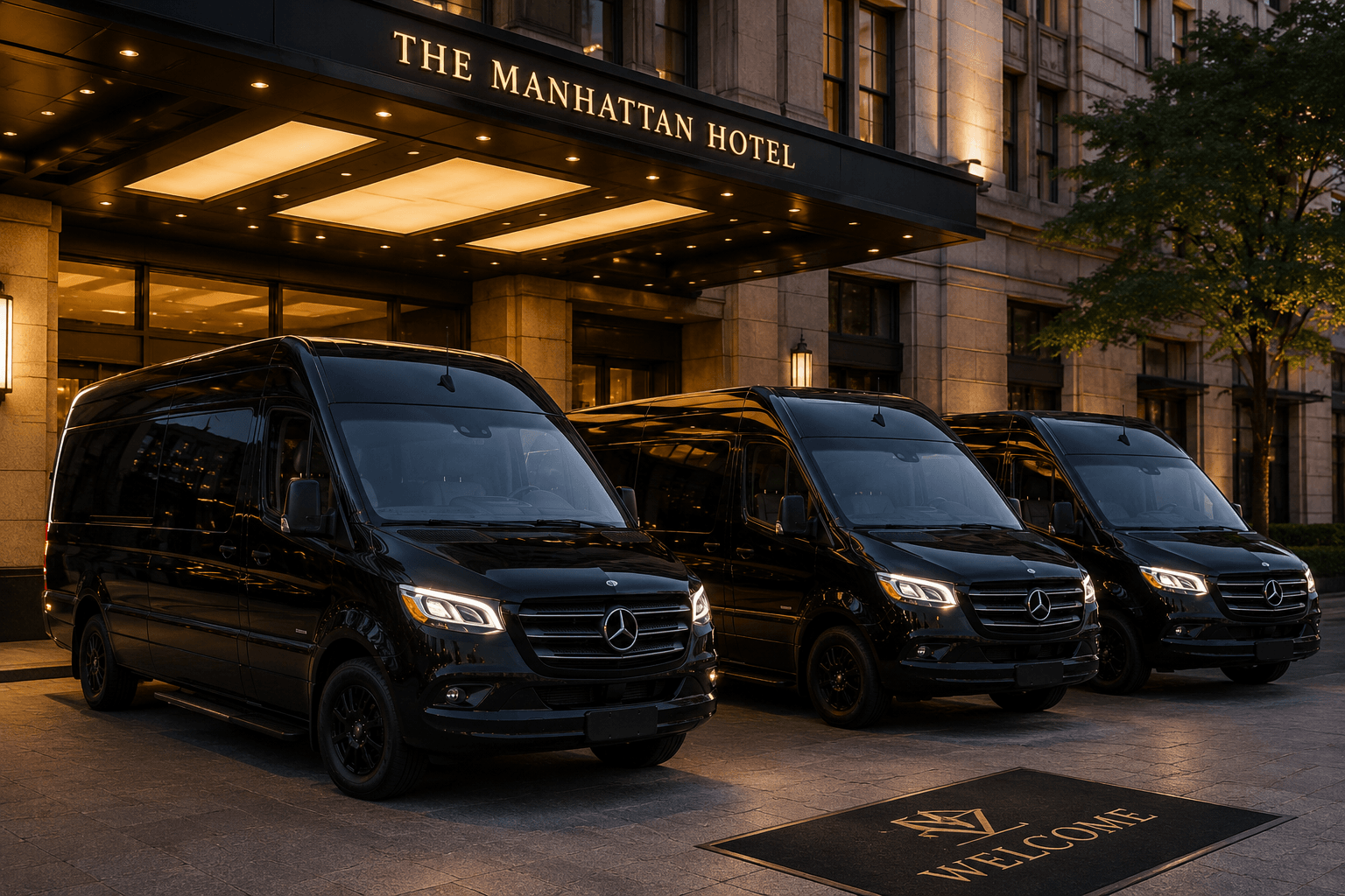 Golden Handle Limousine Sprinter NYC Hotel — Group Limo NJ