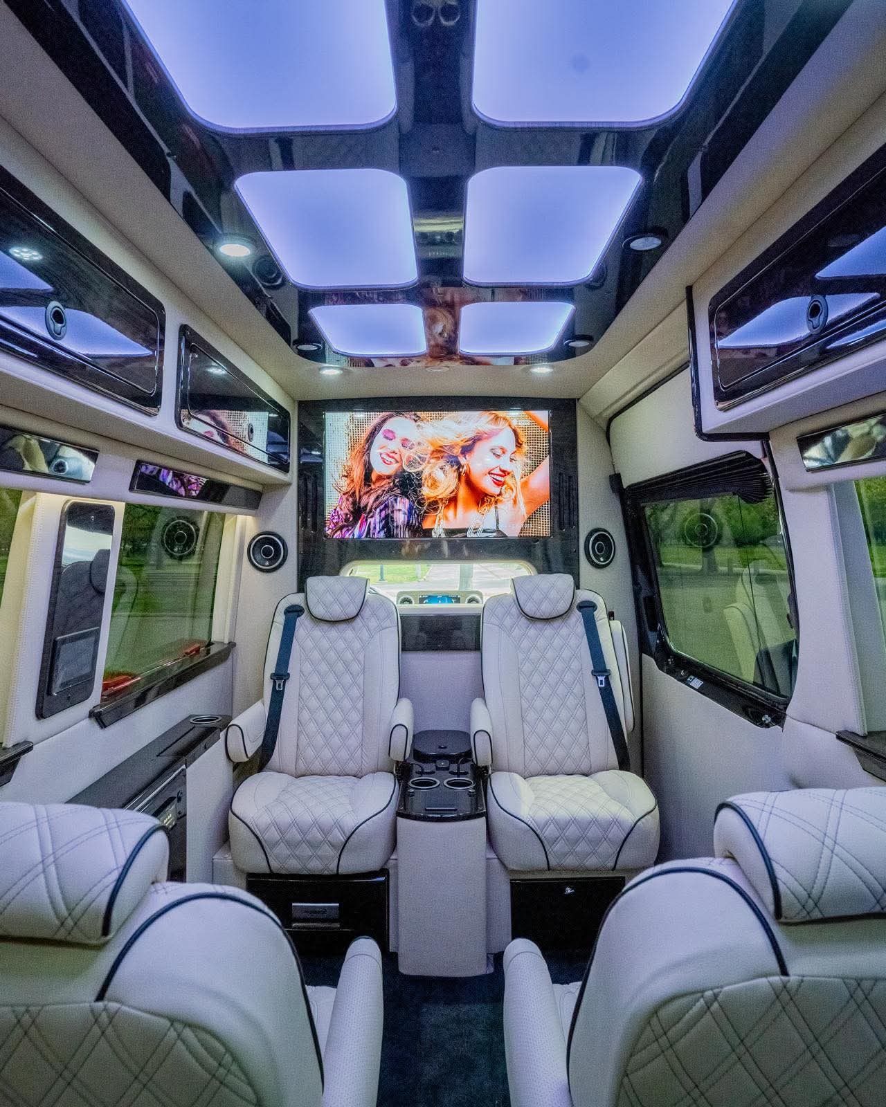 Luxury Mercedes Sprinter Interior NYC — Sprinter Limo NJ